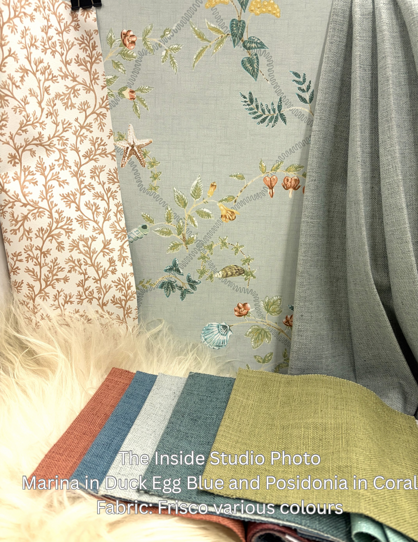 Marina Wallpaper – Duck Egg Blue