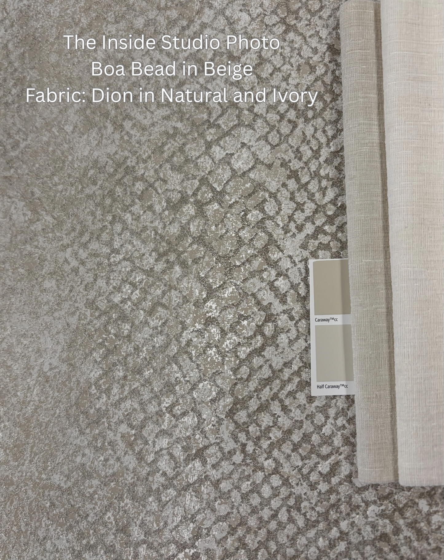 Boa Bead Wallpaper - Beige