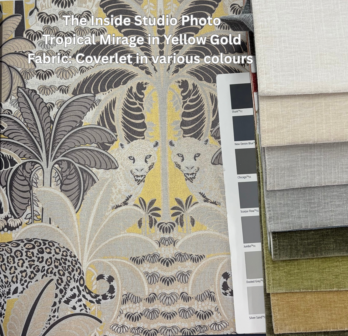 Tropical Mirage Wallpaper - Yellow Gold