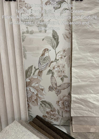 Hana - Japanese Floral - Wallpaper - Cream