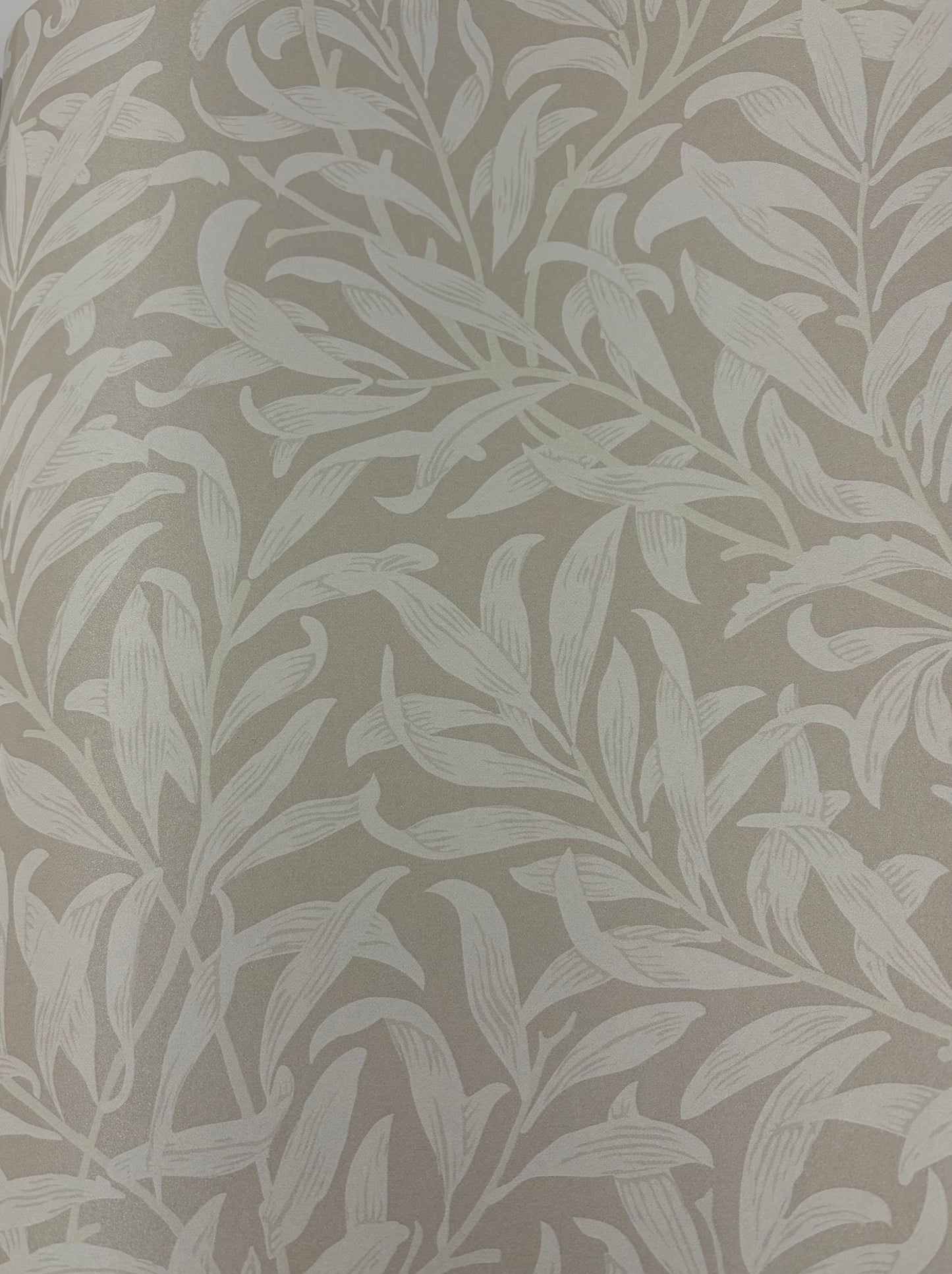 Willow Leaf Wallpaper -Ecru Shimmer