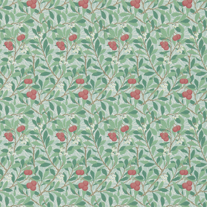 Arbutus by Morris Wallpaper - Thyme/Coral