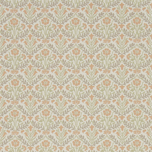 Bellflowers Wallpaper - Morris - Saffron/Olive