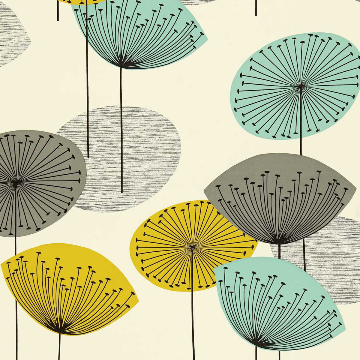 Dandelion Clocks Chaffinch wallpaper pattern