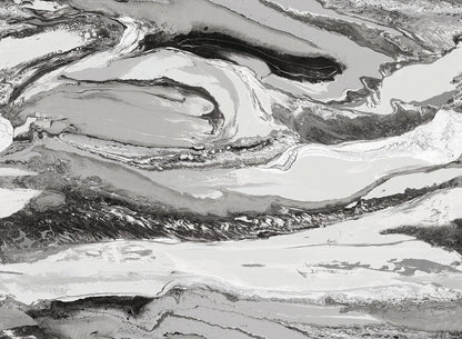 Boulevard Marble CORK - Dark Grey + Gold - Custom Sized Wallpaper Mural (per m2)