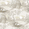 Boulevard Egret Park CORK - Light Grey + Gold - Custom Sized Wallpaper Mural (per m2)