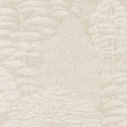 Woodland Toile Wallpaper - Ivory and Neutral