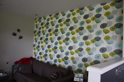 Dandelion Clocks Wallpaper - Chaffinch