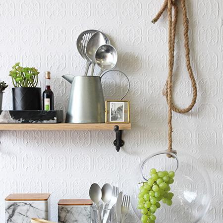 Sample - Derby Tiles - Anaglypta Wallpaper