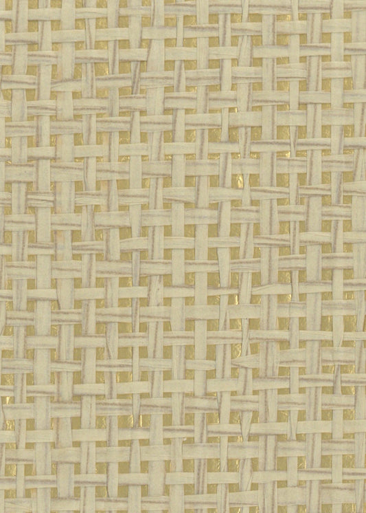 Burlap Safari Grasscloth Wallpaper - Dusty (On Gold)