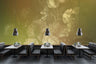 Dutch Pastel Mural - Yellow - Custom Sized Wallpaper Mural (per m2)