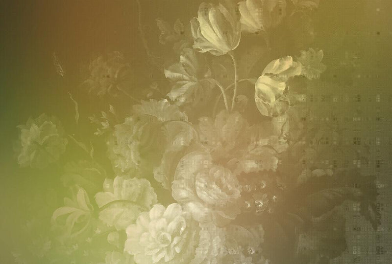 Dutch Pastel Mural - Yellow - Custom Sized Wallpaper Mural (per m2)