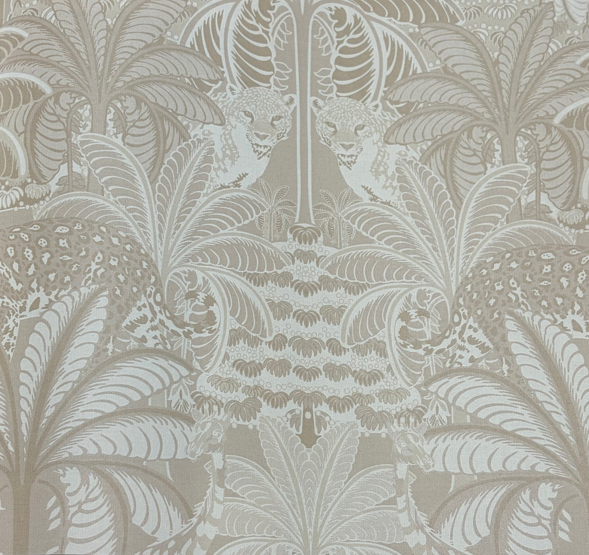 Tropical Mirage Wallpaper - Beige Shimmer