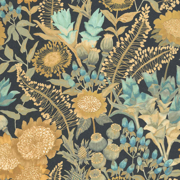 Sample - Saint Paul De Venice Wallpaper - Turquoise