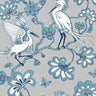 Egrets Florence Broadhurst Wallpaper - Gray/Blue