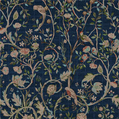 Whimsical Garden Chinoiserie Wallpaper – Navy