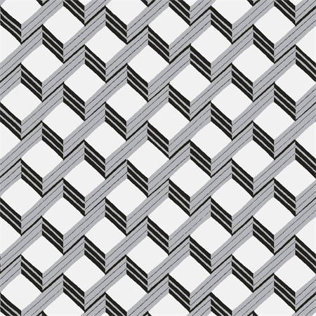 Ladder Geometric Wallpaper – Black and White