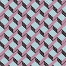 Ladder Geometric Wallpaper – Pink Aqua