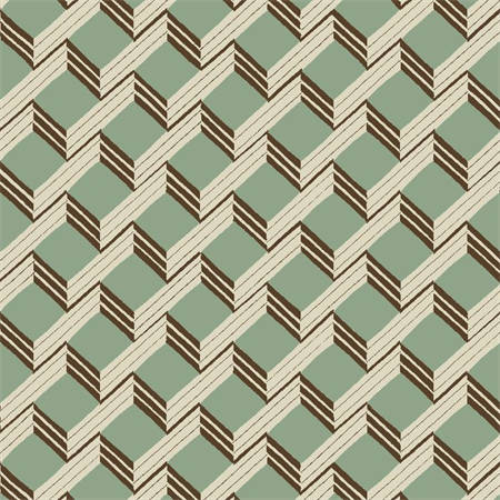 Sample – Ladder Geometric Wallpaper – Mint Green