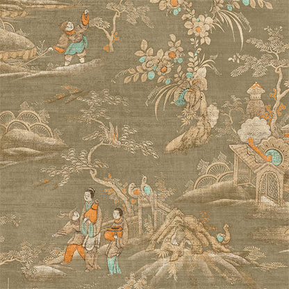 East Gardens Wallpaper - Bronze Brown