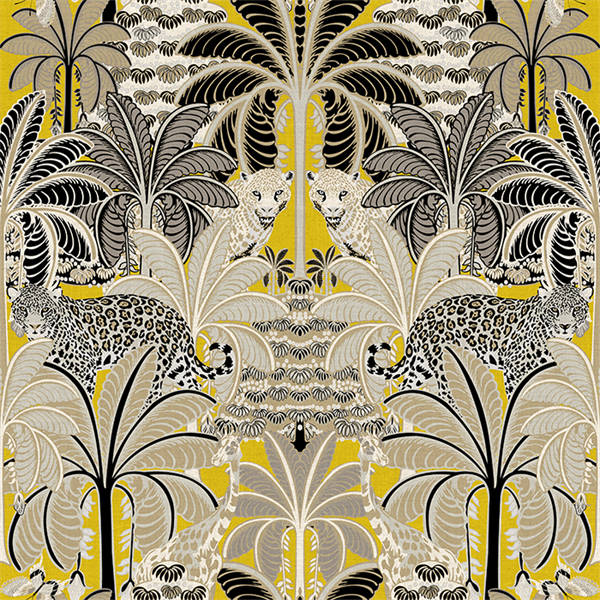 Tropical Mirage Wallpaper - Yellow Gold