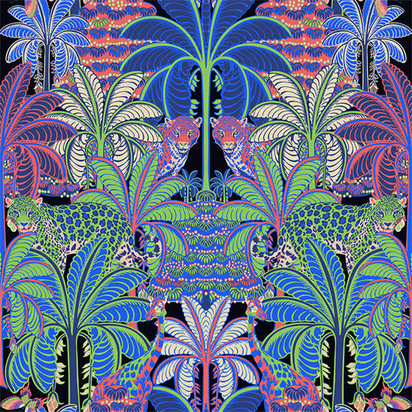 Tropical Mirage Wallpaper - Blue & Bright