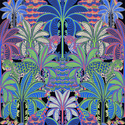 Tropical Mirage Wallpaper - Blue & Bright