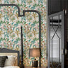 Birds Sing and Flowers Bloom Wallpaper - Almost Grey