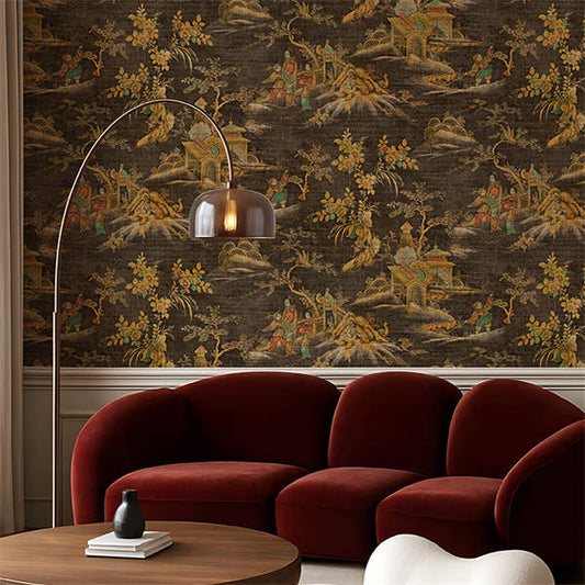 East Gardens Wallpaper - Black