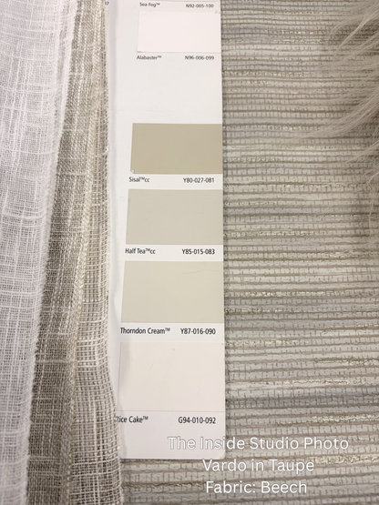 Vardo - Faux Grasscloth Wallpaper - Taupe - Last 5 Rolls