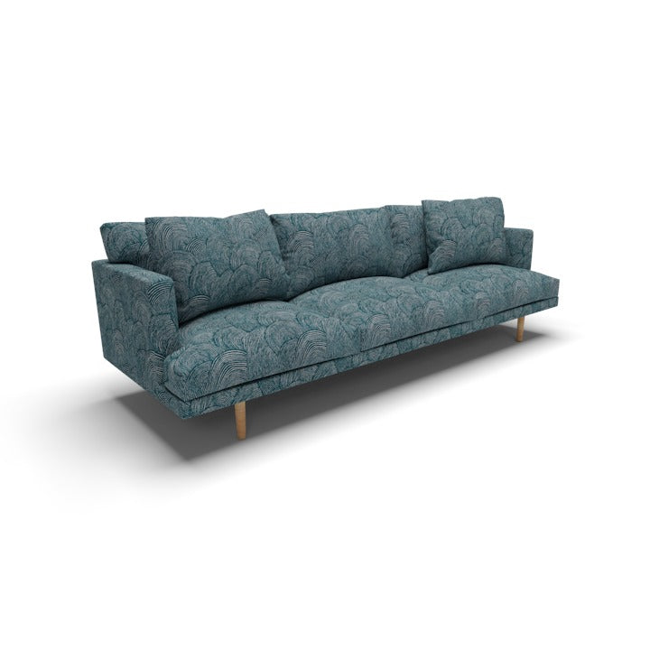 Casablanca Wave Fabric - Emerald