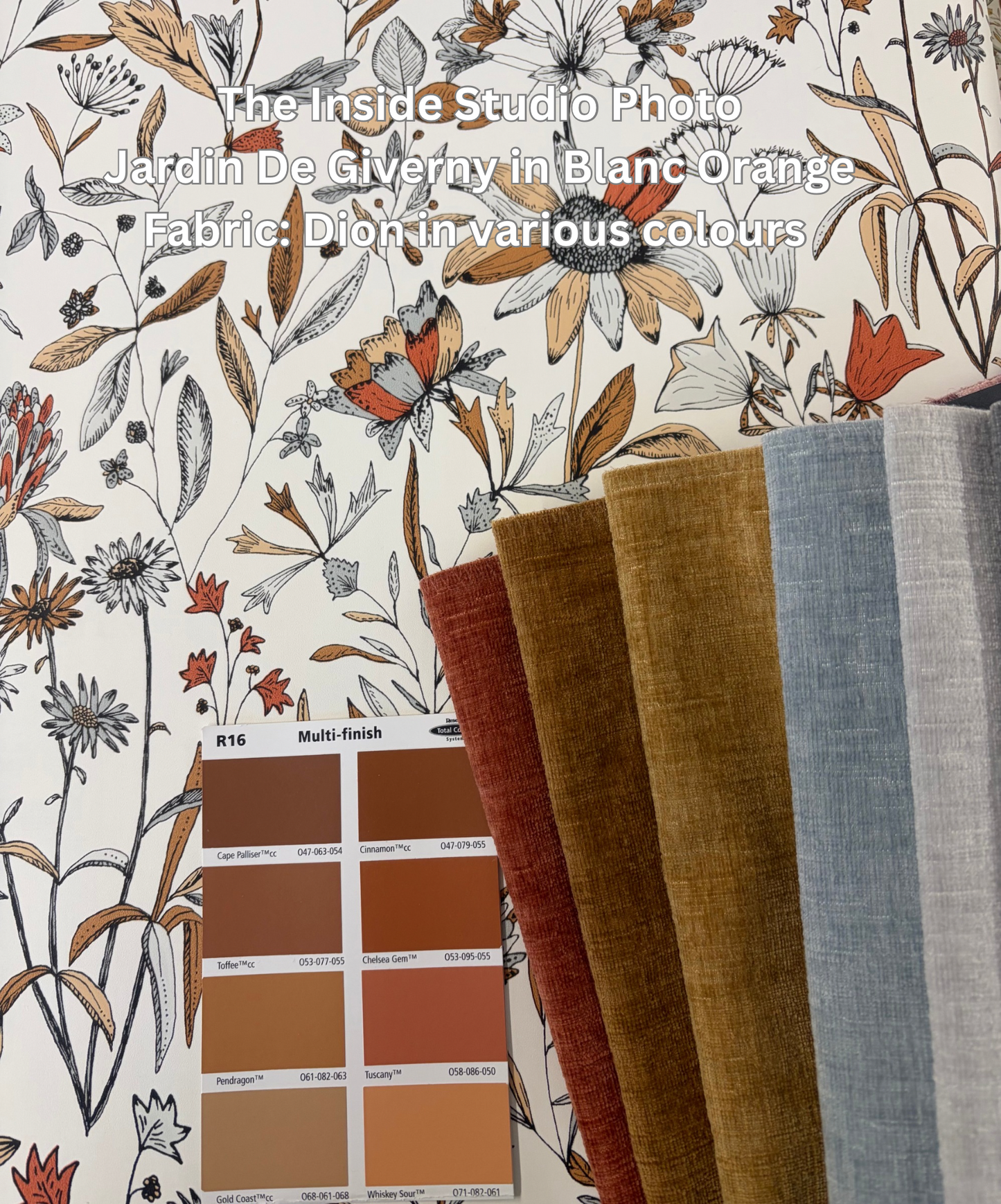 Jardin De Giverny Wallpaper - Blanc Orange