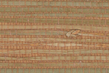 Genuine Grasscloth Wallpaper - Orange Jam
