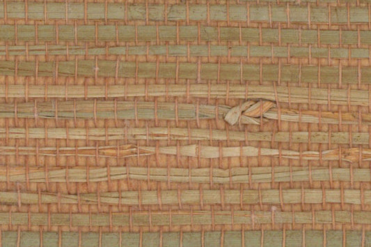 Genuine Grasscloth Wallpaper - Orange Jam