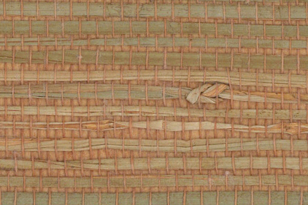 Sample - Genuine Grasscloth Wallpaper - Orange Jam