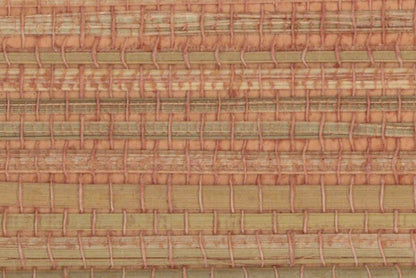 Genuine Grasscloth Wallpaper - Magenta Orange