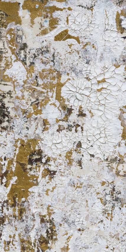 Sample - Safari Shabby Chic Wallpaper Mural - Metallic Gold