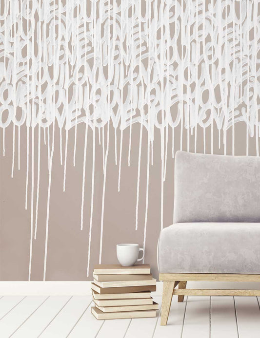 Enlightened Love - Clay - Custom Sized Wallpaper Mural (per m2)