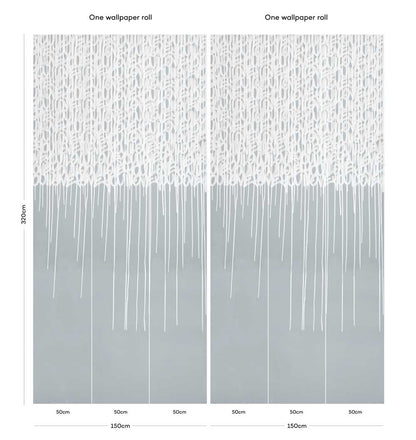 Enlightened Love - Custom Sized Wallpaper Mural (per m2) - Concrete