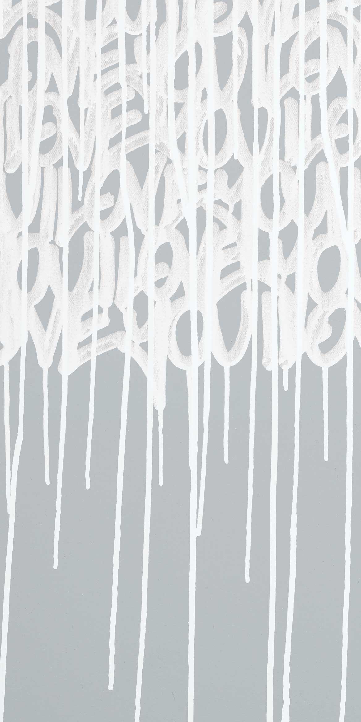 Enlightened Love - Custom Sized Wallpaper Mural (per m2) - Concrete