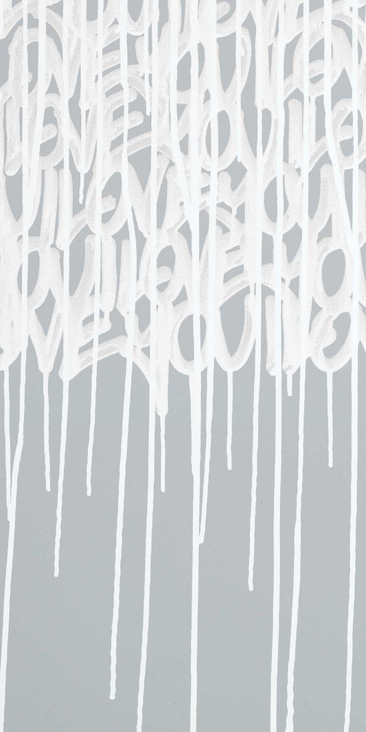Enlightened Love - Custom Sized Wallpaper Mural (per m2) - Concrete