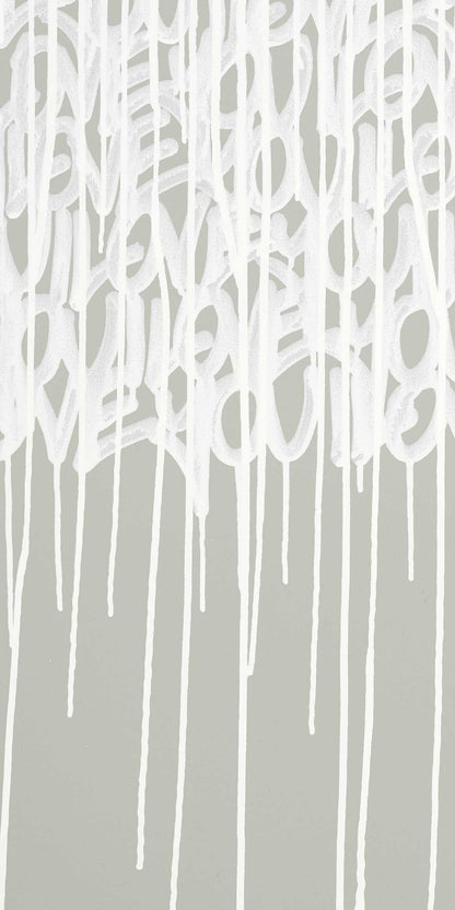 Enlightened Love - Sage - Custom Sized Wallpaper Mural (per m2)