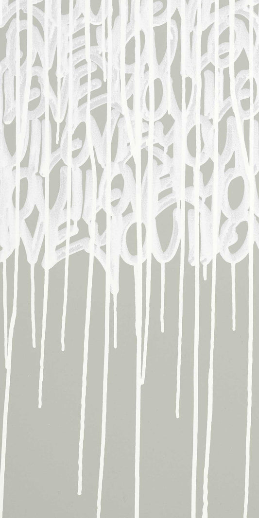Enlightened Love - Sage - Custom Sized Wallpaper Mural (per m2)