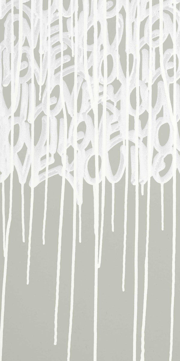 Sample - Enlightened Love - Sage - Custom Sized Wallpaper Mural (per m2)