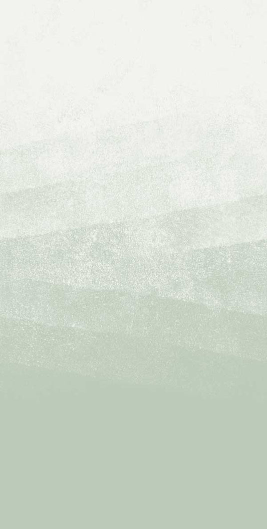 Misty Beach 2 - Hybrid Mural Wallpaper - Sage