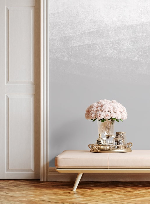 Misty Beach 2 - Hybrid Mural Wallpaper - Concrete