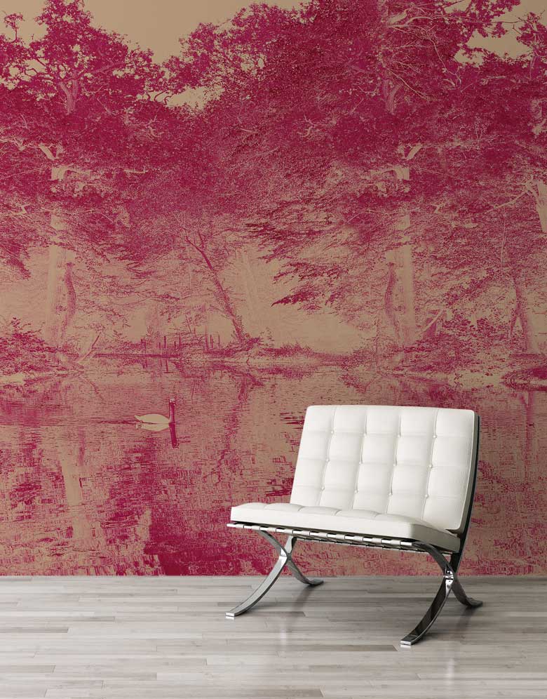 Toile De Jouy Mural Wallpaper - 7 Colours