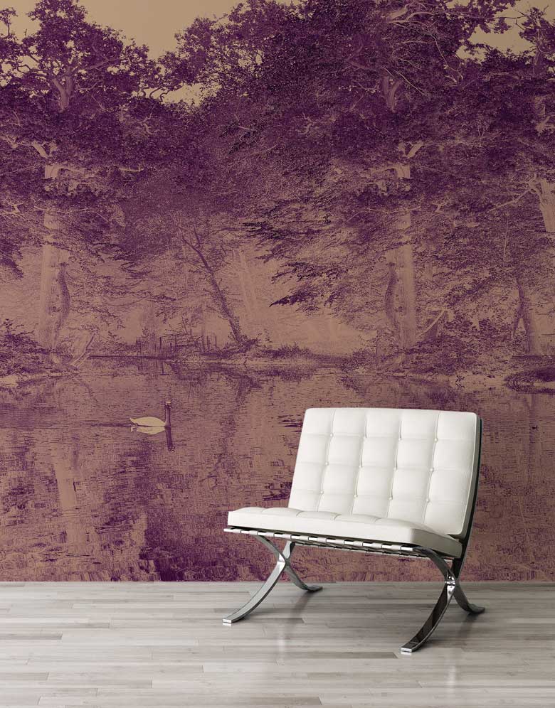 Toile De Jouy Mural Wallpaper - 7 Colours