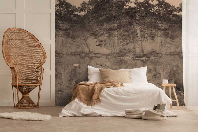 Toile De Jouy Mural Wallpaper - 7 Colours