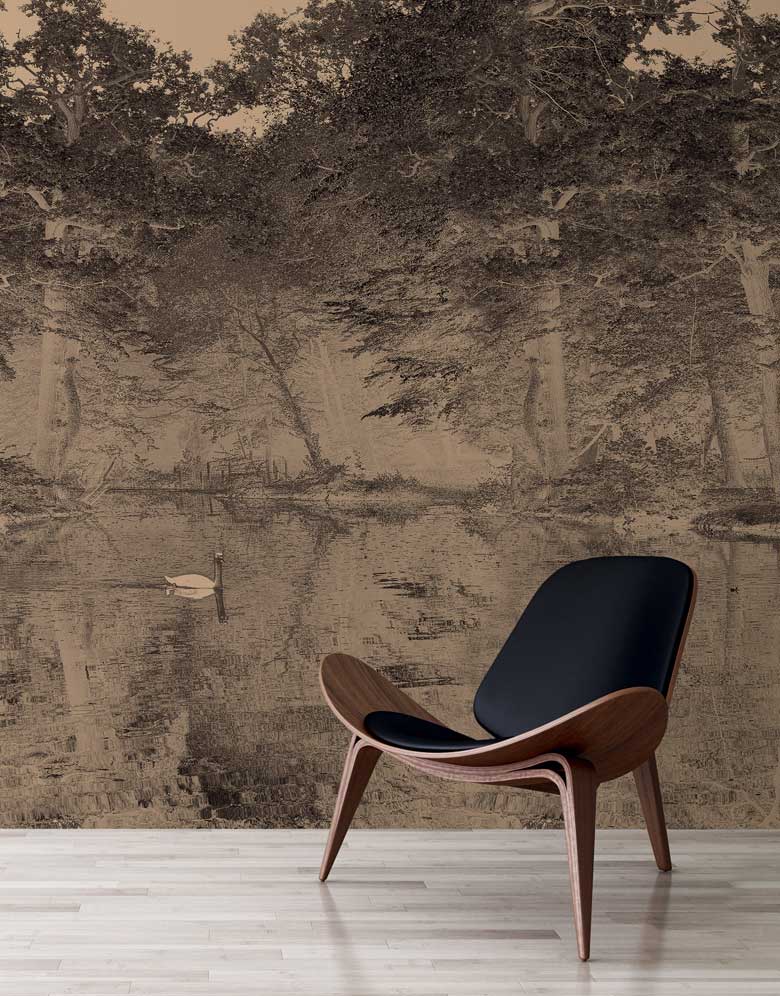 Toile De Jouy Mural Wallpaper - 7 Colours